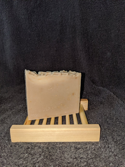 Soap Dish - ladder style, light stain