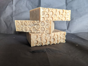 Tops of Baby In A Trenchcoat Oatmeal Milk and Honey Fragranced CP Soap | Geek Alchemy llc